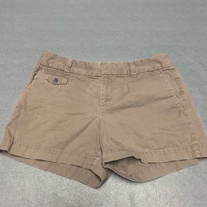 Ann Taylor loft chino shorts women’s 2 brown cotton casual